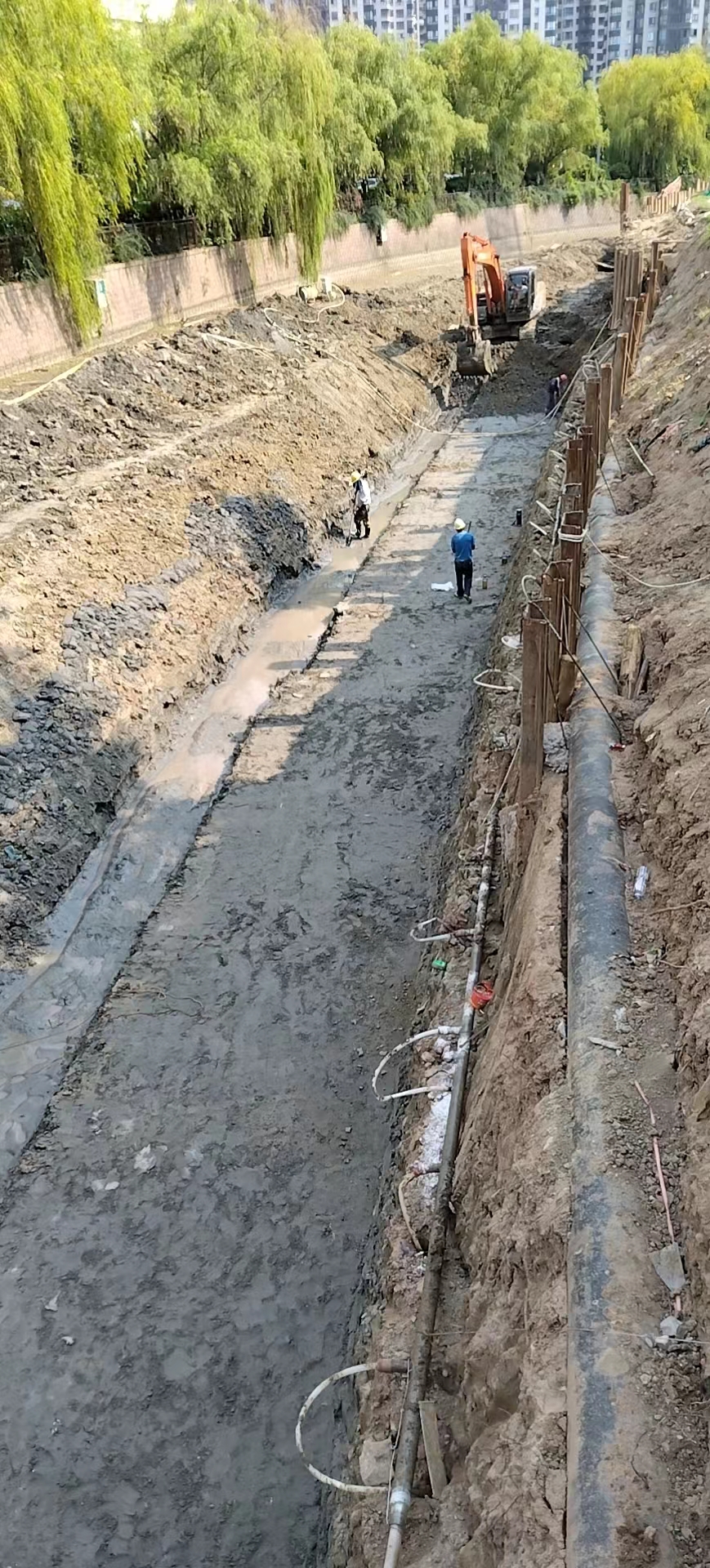沿山河城区薄落段综合整治工程-体育公园段应急防汛工程